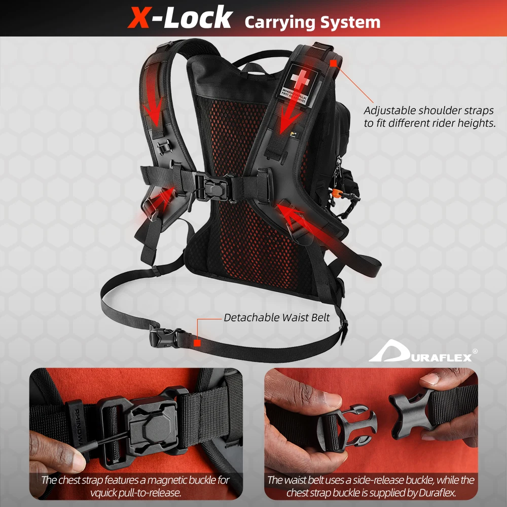 Rhinowalk Motorcycle Backpack  - Rain Cover Backpack review and price