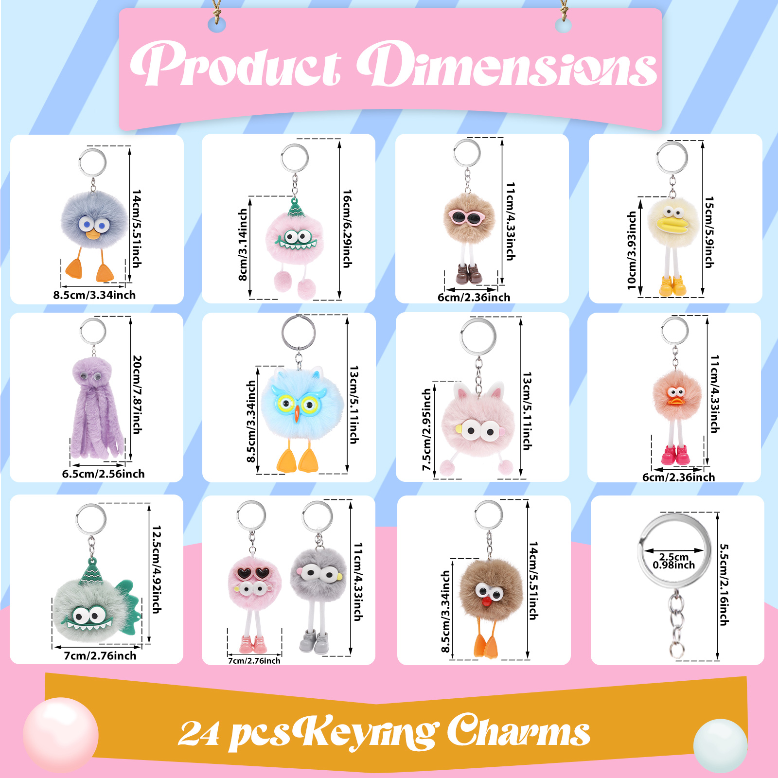 24/28Pcs Plush Keychain Mini A - Mini Backpack Purse review and price