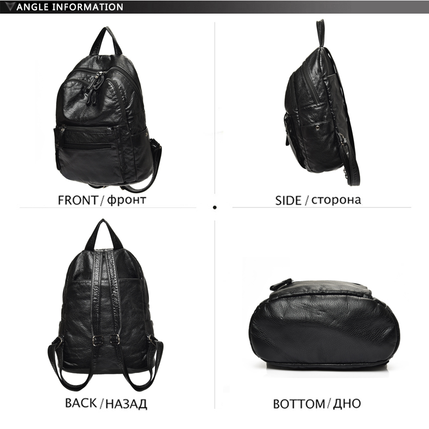 Washed Leather Backpack for Wo - Travel Backpack Anti Theft review and price