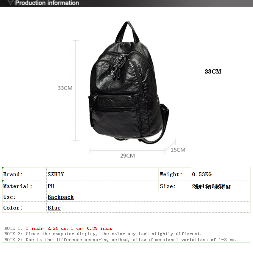 Washed Leather Backpack for Wo - Travel Backpack Anti Theft review and price