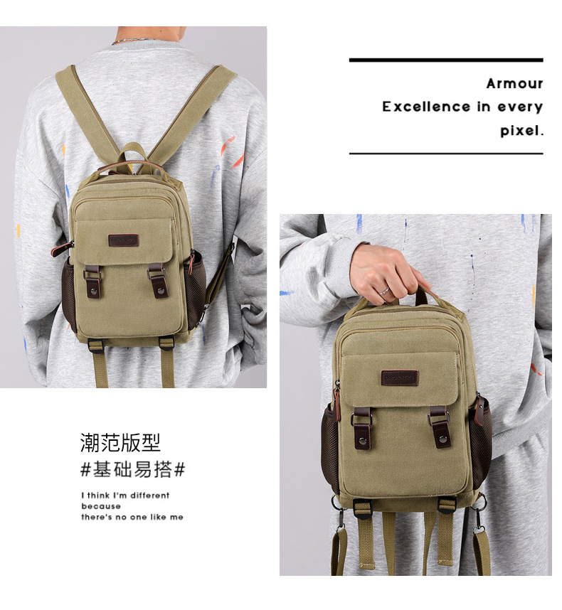 New Canvas Chest Bag Men Large - Canvas Backpack Casual review and price